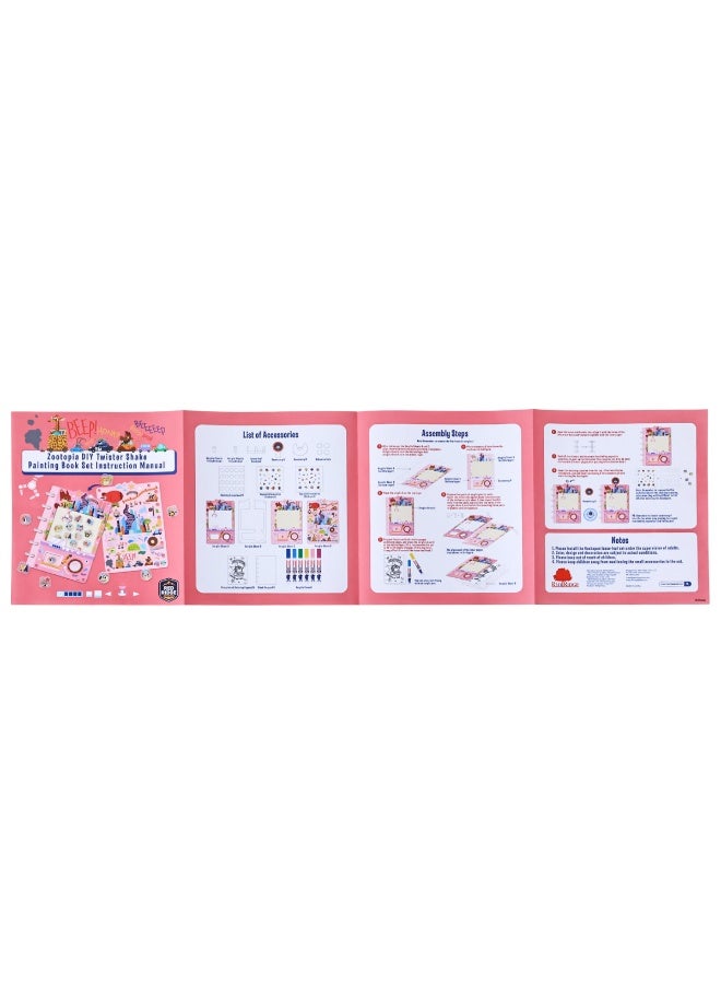 Disney Zootopia DIY Twister Shake Painting Book Set | Drawing, Coloring, Doodling | Art & Craft Kit | Creative Activity For Kids | Age 6+ - Image 4